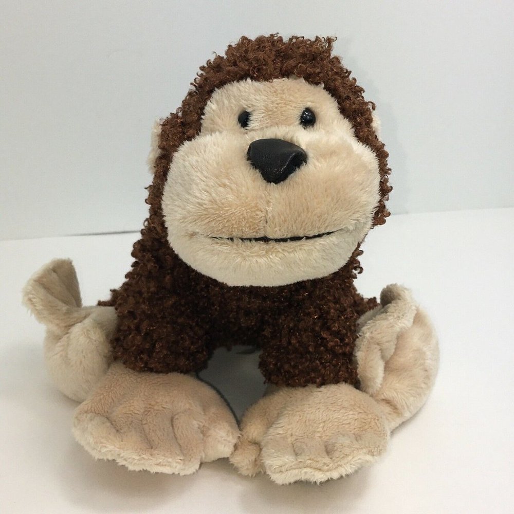 Ganz Webkinz Plush Cheeky Monkey 9" Brown Curly Stuffed Animal No Code Jungle - Picture 10 of 12
